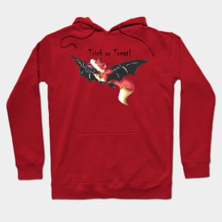 Flying Fox Trick or Treater (With Text) Hoodie